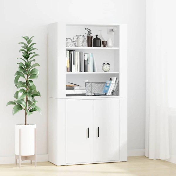 Chest of drawers, white, processed wood