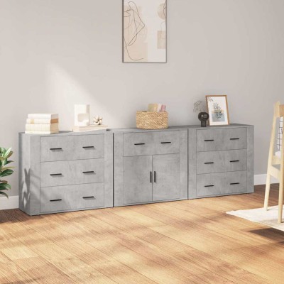 Side cabinets, 3 units,...
