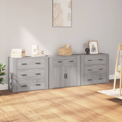 Side cabinets, 3 units,...