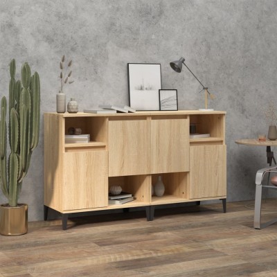 Side cabinets, 2 pcs., oak,...