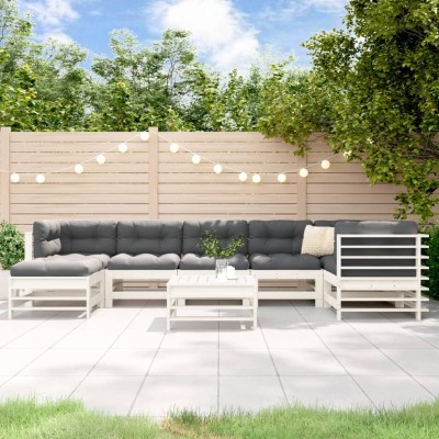 Garden set with cushions, 8...