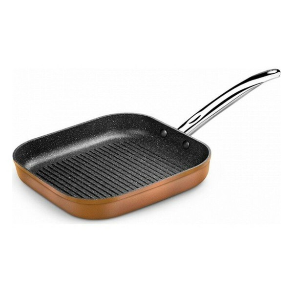 Lainelise kattega grill-pann Monix M740030 Grill 28 cm duralumiinium (4 Tükid, osad) (4 Ühikut)