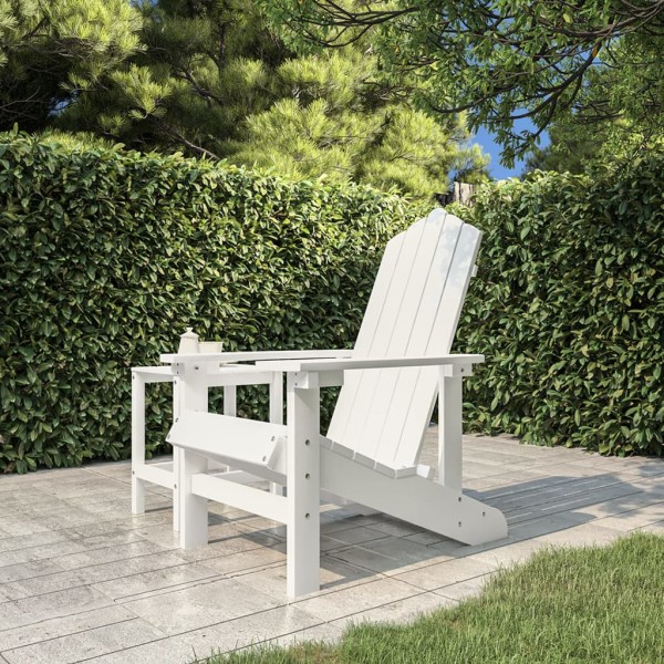 Garden Adirondack chair, white, HDPE
