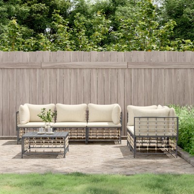 Garden set with pillows, 6...