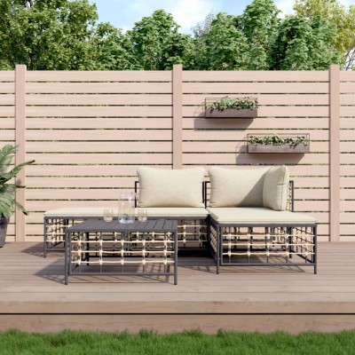 Garden set with pillows, 5...