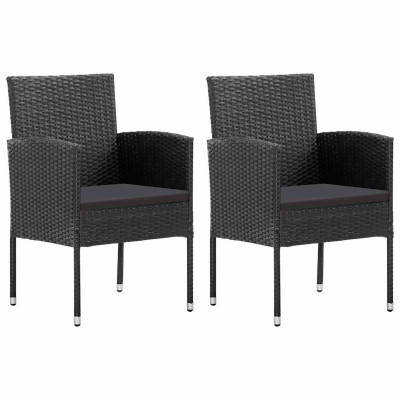 Garden chairs with black...