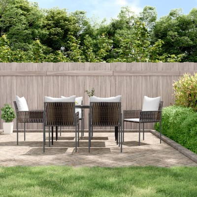 Garden chairs with pillows,...