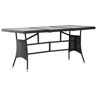 Garden table, black,...
