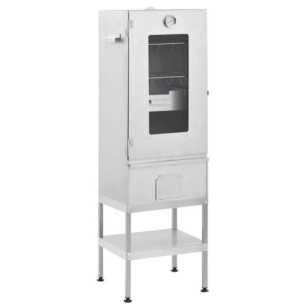 Stove-smoker with table, galvanized steel