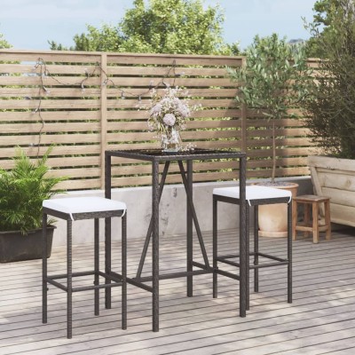 Garden set with cushions, 3...