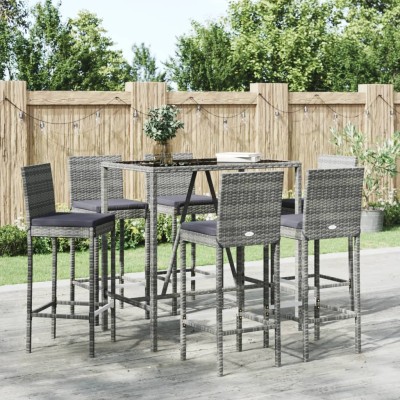 Garden set with cushions, 7...