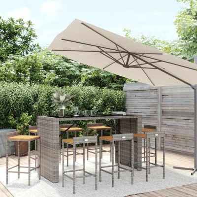 Garden bar set, 9 pieces,...