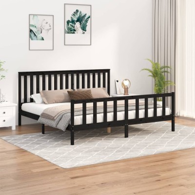 Bed frame with headboard,...