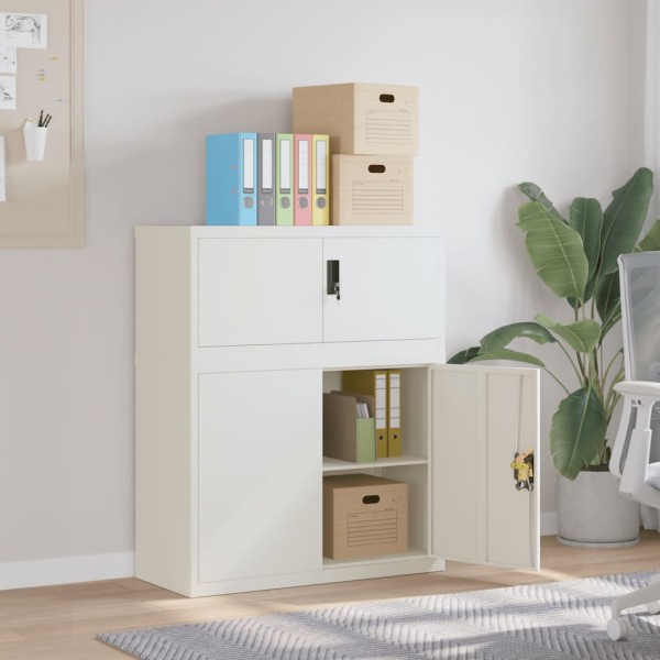 Cabinet for documents, white, 90x40x110cm, steel