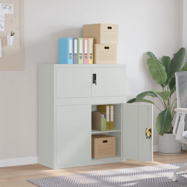Cabinet for documents, light gray, 90x40x110cm, steel