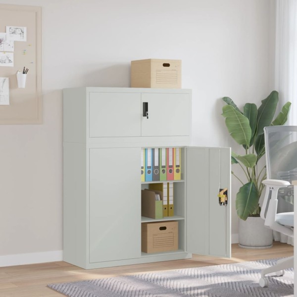Cabinet for documents, light gray, 90x40x130cm, steel