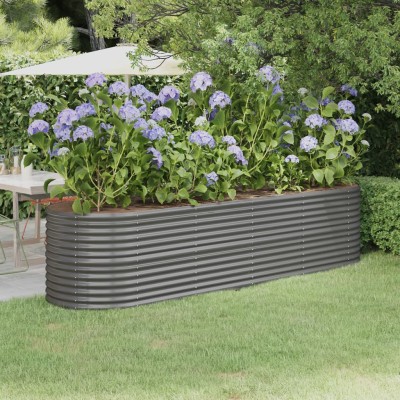 High garden bed, grey,...