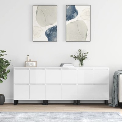 Side cabinets, 3 units,...