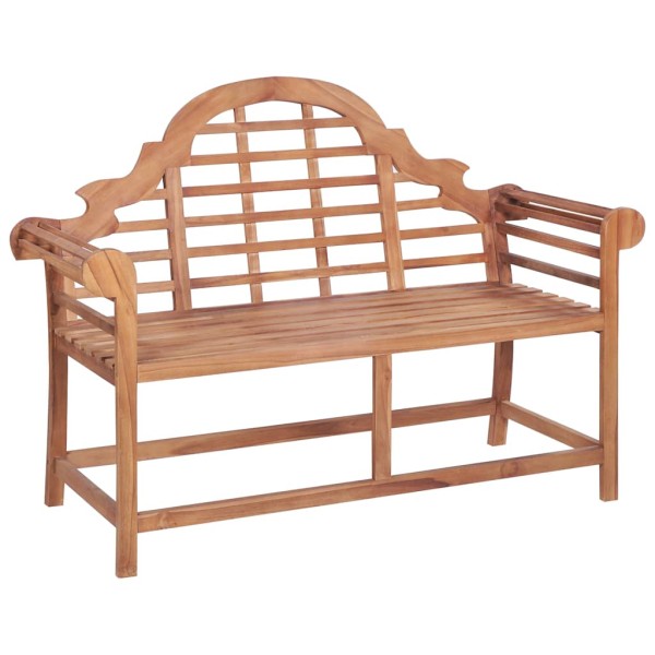 Garden bench, 127x58.5x92.5cm, solid teak wood