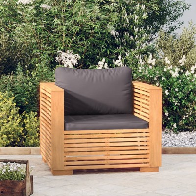 Garden chair with dark gray...