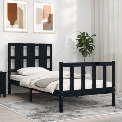 Bed frame with headboard,...