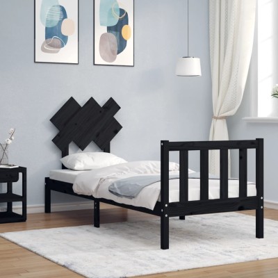 Bed frame with headboard,...