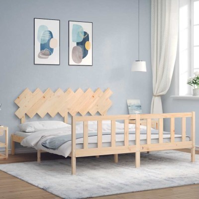 Bed frame with headboard,...