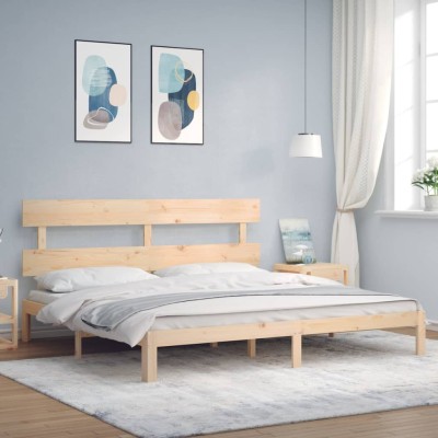 Bed frame with headboard,...