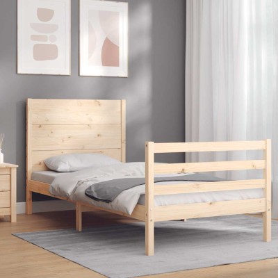 Bed frame with headboard,...