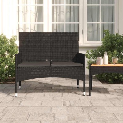 Double garden bench with...