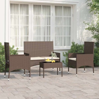 Garden set with cushions, 4...