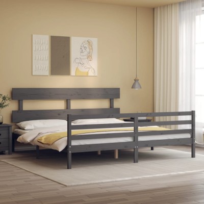 Bed frame with headboard,...