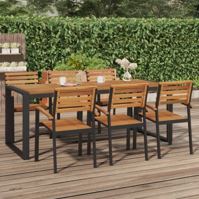 Garden table with U-shaped...