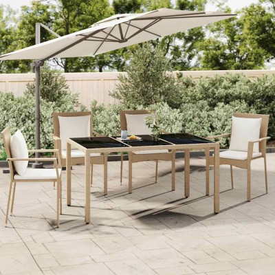 Table with glass top, sand,...