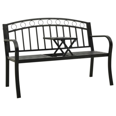 Garden bench with table,...