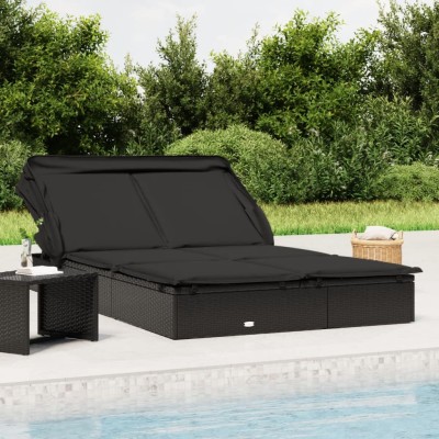 Sun lounger with canopy,...