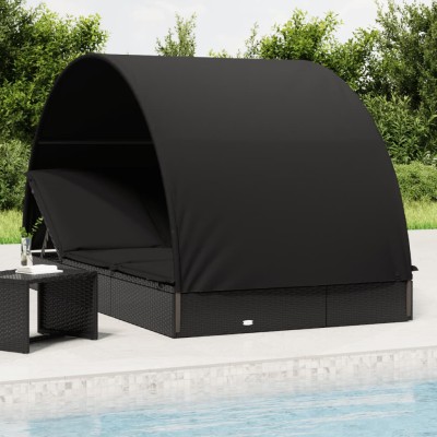 Sun lounger with canopy,...