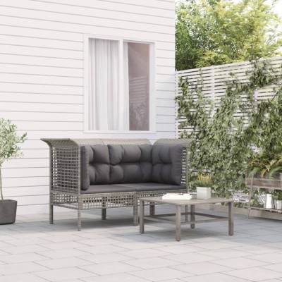 Corner sofas with cushions,...