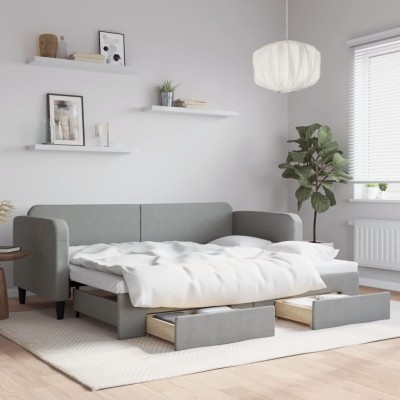 Bed with pull-out...