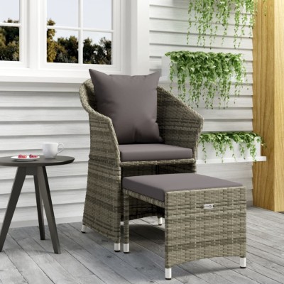 Garden set with cushions, 2...