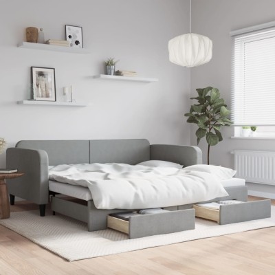 Bed with pull-out...
