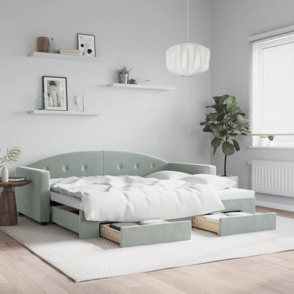 couch with storage and drawers without mattress light gray