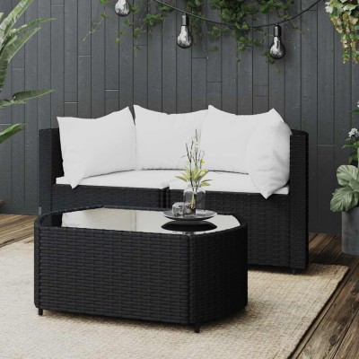 Garden set with cushions, 3...
