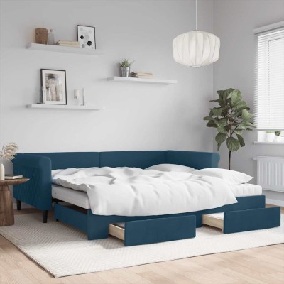 Pull-out bed with drawers,...