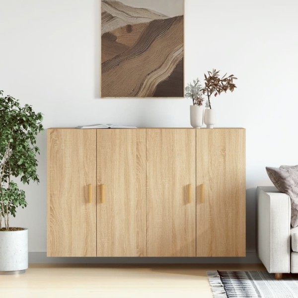 Wall-mounted cabinets, 2 units, oak, wood