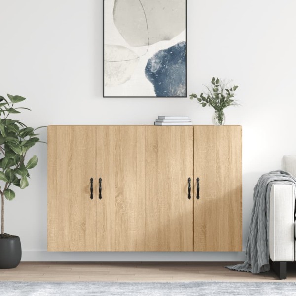 Wall-mounted cabinets, 2 units, oak, wood