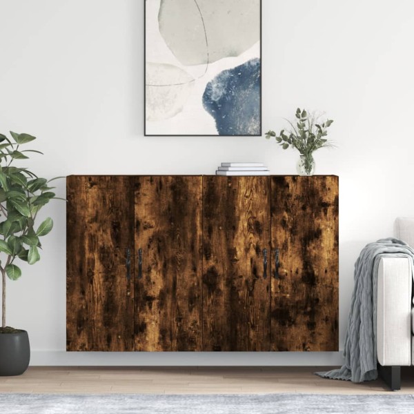 Cabinets mounted on the wall, 2 pcs., flue, wood