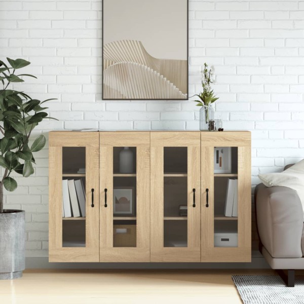 Wall-mounted cabinets, 2 units, oak, wood