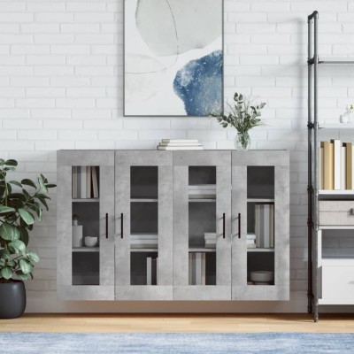 Cabinets mounted on the...