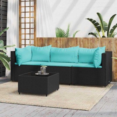 Garden set with cushions, 4...
